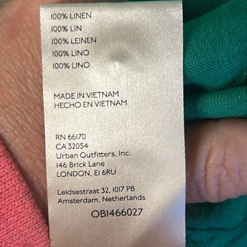 Maeve Anthropologie Womens Green Button Down Shirt Ruched Long Sleeve Md pocket‎ - Picture 3 of 9